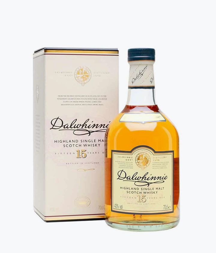 Whisky Dalwhinnie 15 años Single Malt